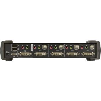 Preview: ATEN CS1764A CubiQ KVMP-Switch, 4-fach, DVI, USB, Audio