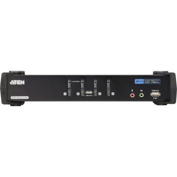 Preview: ATEN CS1784A CubiQ KVMP-Switch 4-fach, DVI, USB 2.0, Audio 2.1