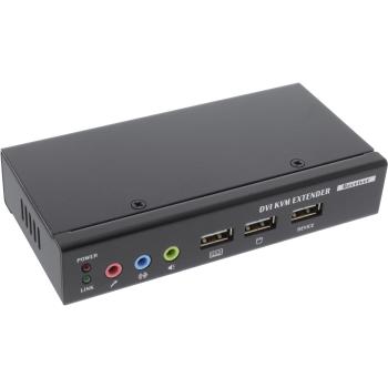 Preview: InLine® DVI USB KVM Extender, Verlängerung über UTP, mit Audio, bis 50m