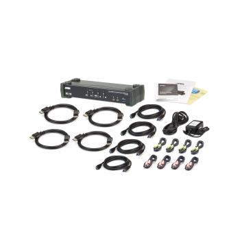 Preview: ATEN CS1924M KVMP-Switch 4-fach, DisplayPort mit MST, USB 3.0, 4K