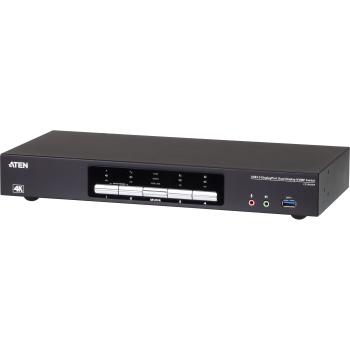 ATEN CS1944DP KVMP-Switch 4-fach, DisplayPort für 2 Displays 4K, USB 3.0, Audio