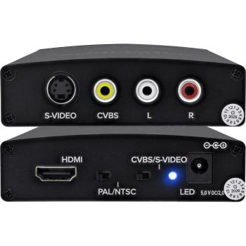 Preview: InLine® Konverter HDMI zu Composite/S-Video, mit Audio