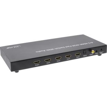 Preview: InLine® HDMI 4K2K Switch, 4-fach, mit Audio