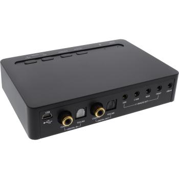 Preview: InLine® USB 2.0 SoundBox 7.1, 48KHz / 16-bit, mit Toslink Digital IN / OUT
