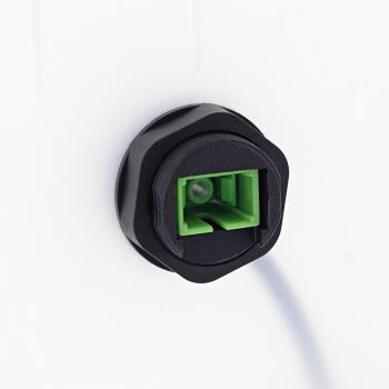 Preview: InLine® LWL-Kabelkupplung SC, kurz, IP68, 2x SC Buchse, M20