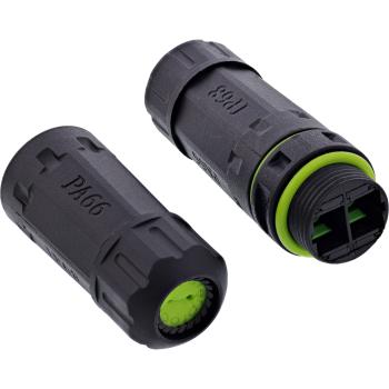 InLine® LWL-Kupplung SC, IP68, 2x2 SC Buchse, Outdoor, M20