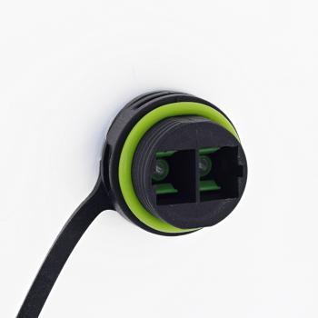 Preview: InLine® LWL-Kabelkupplung SC, kurz, IP68, 2x2 SC Buchse, M20