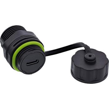 InLine® USB-C-Kabelkupplung, mini, IP68, geschirmt, 2x USB-C Buchse