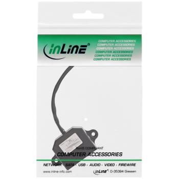 Preview: InLine® ISDN Verteiler, 2x RJ45 BU, 15cm Kabel, mit Endwiderständen, montierbar