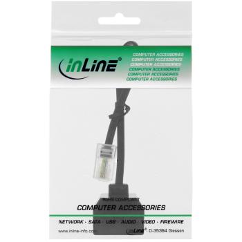 Preview: InLine® ISDN Verteiler 1x RJ45 ST / 2x RJ45 BU, (8P4C), o. Endwiderstände, 0,15m