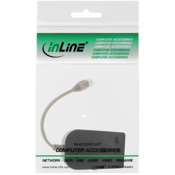 Preview: InLine® ISDN Verteiler, 8x RJ45 Buchse, 15cm Kabel, mit Endwiderständen