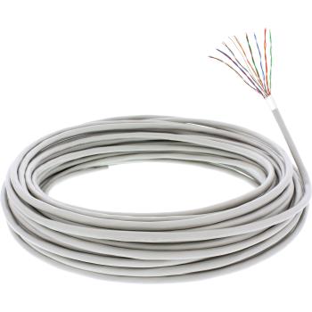 Preview: InLine® Telefon-Kabel 16-adrig, 8x2x0,6mm, zum Verlegen, 25m Ring