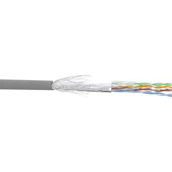 InLine® Patchkabel Cat.5e, grau, SF/UTP, AWG26, CCA, PVC, 100m