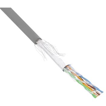 Preview: InLine® Patchkabel Cat.5e, grau, SF/UTP, AWG26, CCA, PVC, 100m