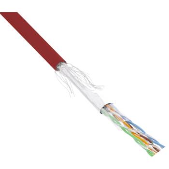 Preview: InLine® Patchkabel Cat.5e, rot, SF/UTP, AWG26, PVC, 100m