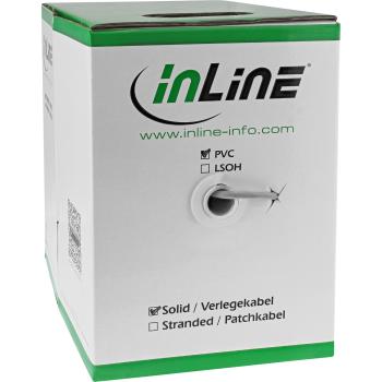 Preview: InLine® Verlegekabel, F/UTP, Cat.5e, AWG24 CCA, PVC, 100m
