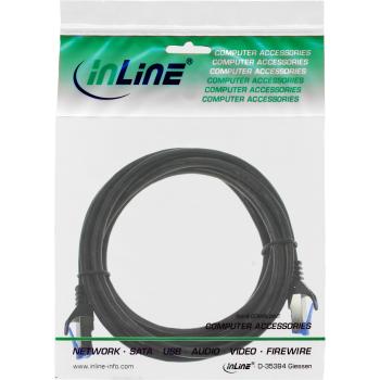 Preview: InLine® Patchkabel armiert, U/FTP, Cat.6A, schwarz