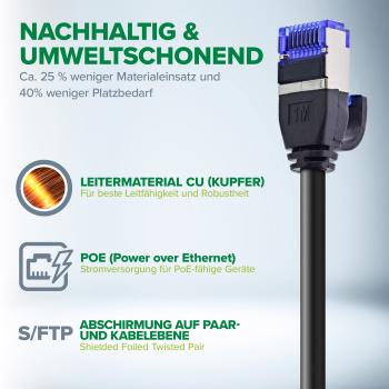 InLine® Patchkabel Slim, Cat.6A, S/FTP, TPE (LSZH) flexibel, PoE, grün, 2m