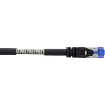 InLine® Patchkabel armiert, U/FTP, Cat.6A, schwarz