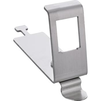 InLine® Keystone SNAP-In Metall-Modulhalter, 1-fach für Hutschiene, mit Lasche