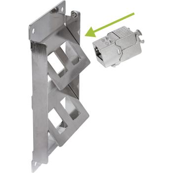 Preview: InLine® Verteilerkasten 9-Port Cat.6A Wand-/Hutschiene inkl. Keystone-Module