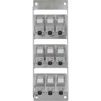 InLine® Verteilerkasten 9-Port Cat.6A Wand-/Hutschiene inkl. Keystone-Module