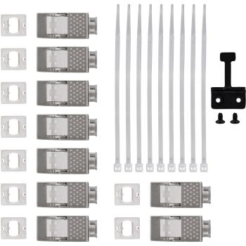 InLine® Verteilerkasten 9-Port Cat.6A Wand-/Hutschiene inkl. Keystone-Module