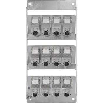 InLine® Verteilerkasten 12-Port Cat.6A Wand-/Hutschiene inkl. Keystone-Module