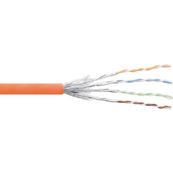 InLine® Patchkabel Cat.6 S/FTP (PiMf), orange, AWG27, PVC, CU, 100m