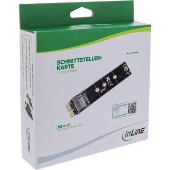 InLine® Schnittstellenkarte, PCIe x1 zu M.2 Key M NVMe SSD