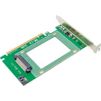 Preview: InLine® Schnittstellenkarte, PCIe x16 zu U.2 NVMe, SFF-8639, intern