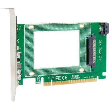 Preview: InLine® Schnittstellenkarte, PCIe x16 zu U.2 NVMe, SFF-8639, intern