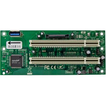 Preview: InLine® Schnittstellenkarte, PCIe x1 zu 2x PCI 32-Bit, inkl. 60 cm Kabel