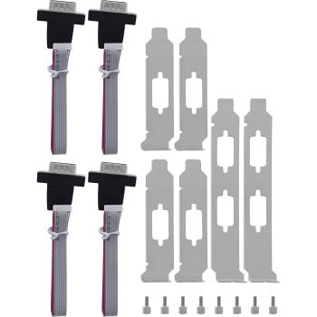 InLine® Schnittstellenkarte M.2 zu 4x seriell 9pol Stecker