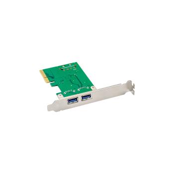 Preview: InLine® Schnittstellenkarte, 2x USB-A 3.2 Gen. 2 (10 Gb/s), PCIe x4, SATA