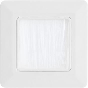 Preview: InLine® Rahmen mit Bürstendurchlass, für TV, weiß RAL9010