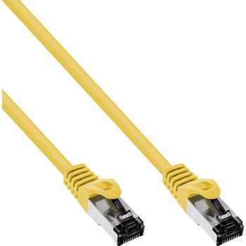 InLine® Patchkabel, S/FTP (PiMf), Cat.8.1, 2000MHz, halogenfrei, gelb, 0,25m