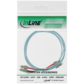 Preview: InLine® LWL Duplex Kabel, SC/SC, 50/125µm, OM3