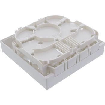 Preview: InLine® FTTH Leerbox für bis zu 4x LC Duplex / 4x SC Simplex, Aufputz 80mm weiß