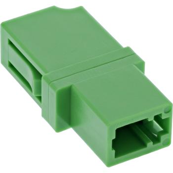 InLine® LWL Kupplung, Simplex LC/LC, singlemode, grün, Keramik-Hülse (FTTH)