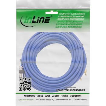 Preview: InLine® Cinch/Klinke Kabel, PREMIUM, 2x Cinch Stecker an 3,5mm Klinke, 7m