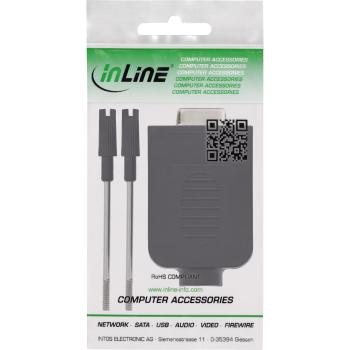 InLine® D-Sub 9 Breakout-Terminalblock, Buchse, Schraubklemme, Rändelschraube