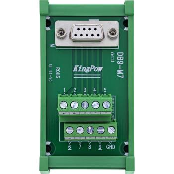 Preview: InLine® D-Sub 9 Terminalblock, Buchse, Schraubklemme, Hutschiene