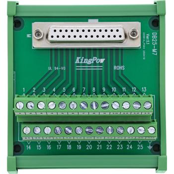Preview: InLine® D-Sub 25 Terminalblock, Buchse, Schraubklemme, für Hutschiene