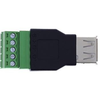 Preview: InLine® USB-A Buchse auf Terminalblock, 5-polig, ohne Kabel