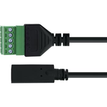 Preview: InLine® USB-C Buchse an Terminalblock, 5-polig, mit Kabel