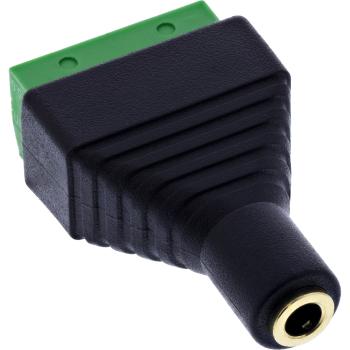 Preview: InLine® 3,5mm 4-pol Klinkenbuchse an Terminalblock, Stereo/Mikro