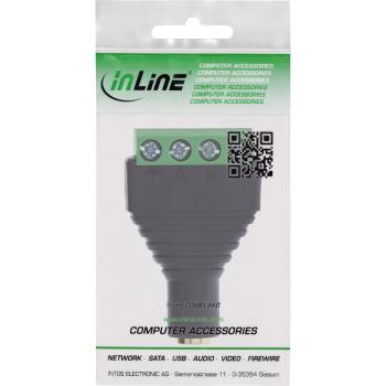 Preview: InLine® 3,5mm 4-pol Klinkenbuchse an Terminalblock, Stereo/Mikro