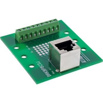 InLine® Terminalblock, RJ45 Buchse, nach oben, für Hutschiene