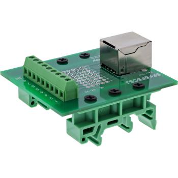 InLine® Terminalblock, RJ45 Buchse, gerade, für Hutschiene